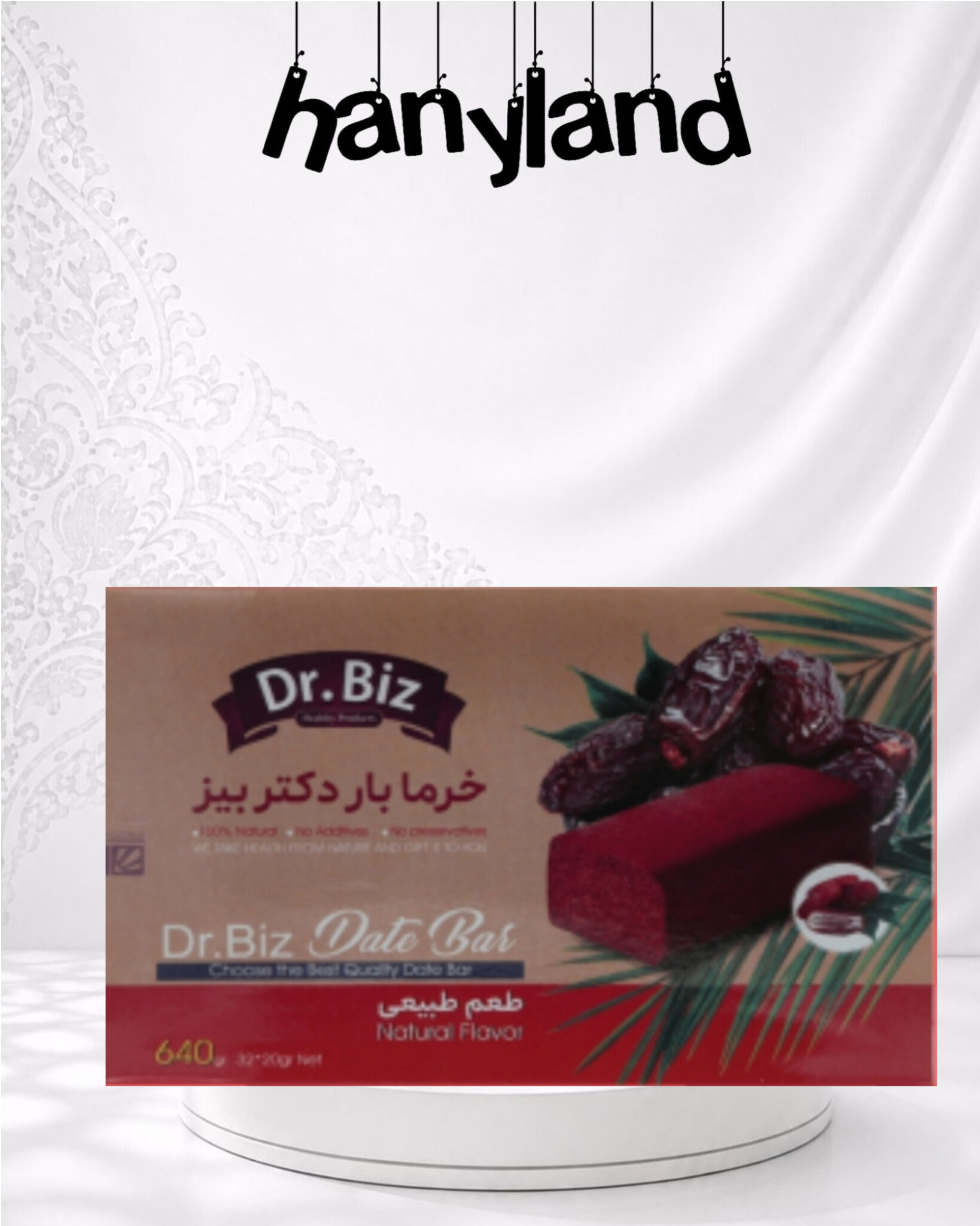 خرما بار طبیعی بیز | بمب انرژی و پروتئین، بدون قند مصنوعی، میان‌وعده سالم و سیرکننده