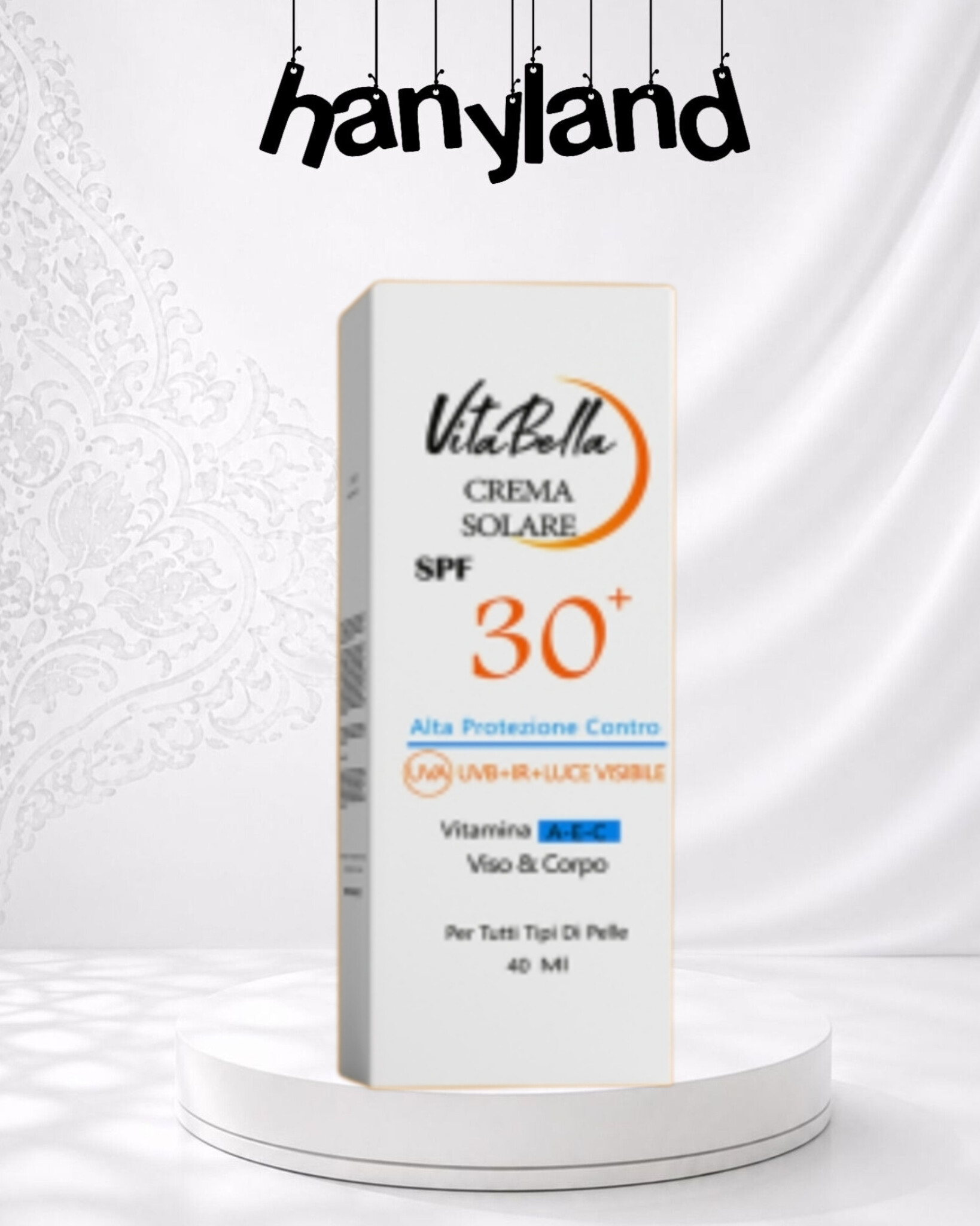 کرم ضد آفتاب بی‌رنگ SPF 30 ویتابلا ۴۰ میل | محافظت کامل، جذب سریع، بدون چربی، بدون سفیدک و مناسب انواع پوست