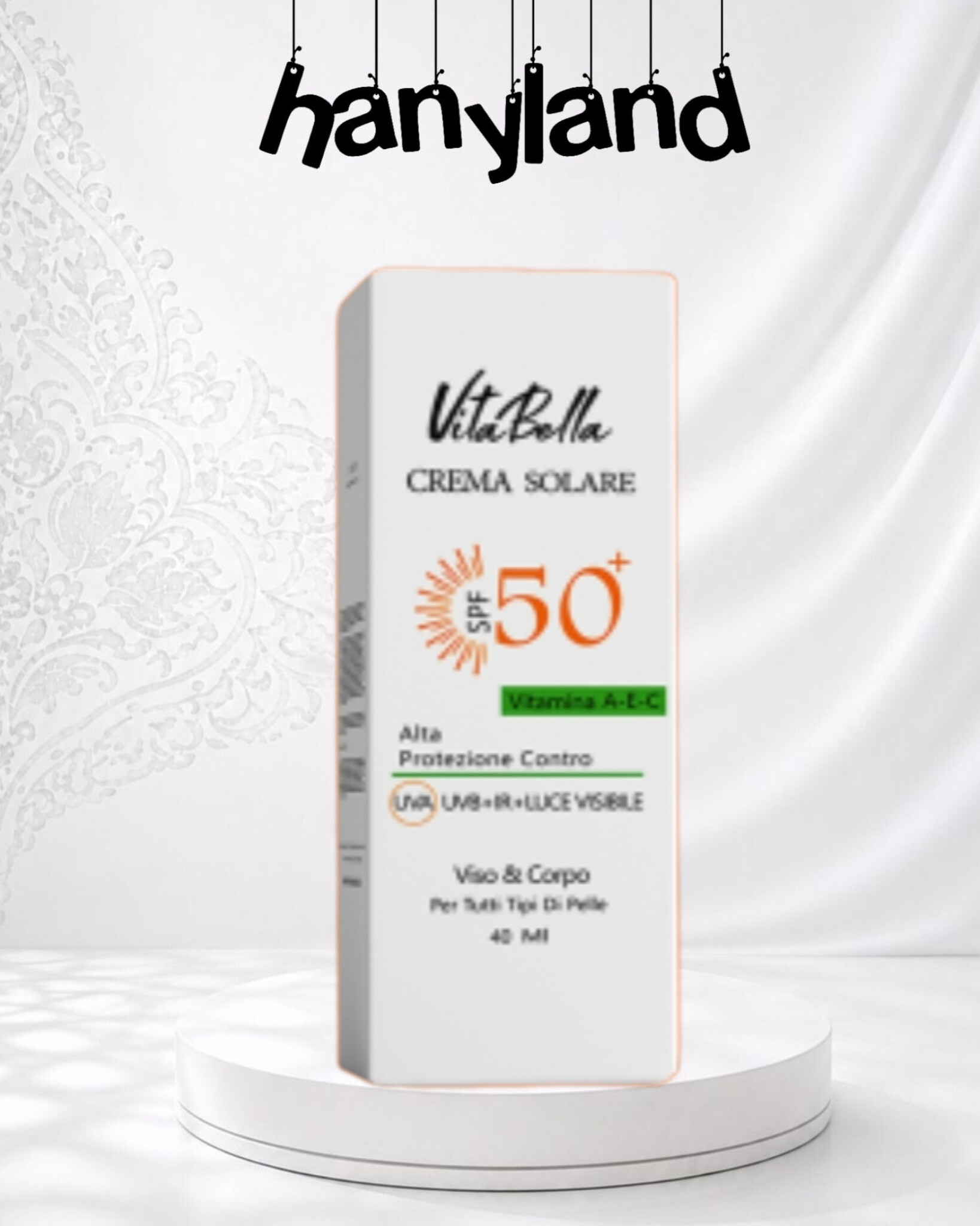 کرم ضد آفتاب SPF 50 بی‌رنگ ویتابلا ۴۰ میل | محافظت حداکثری، جذب فوق‌سریع، بدون اثر سفیدی و مناسب انواع پوست