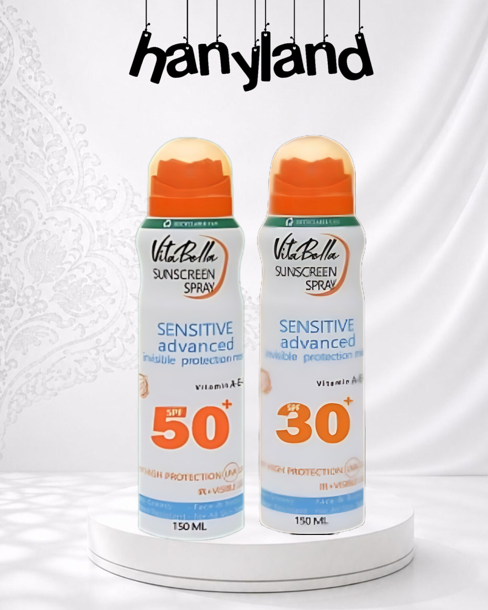 اسپری ضد آفتاب ویتابلا 150 میل | SPF50 و SPF30 محافظت قوی پوست در برابر آفتاب